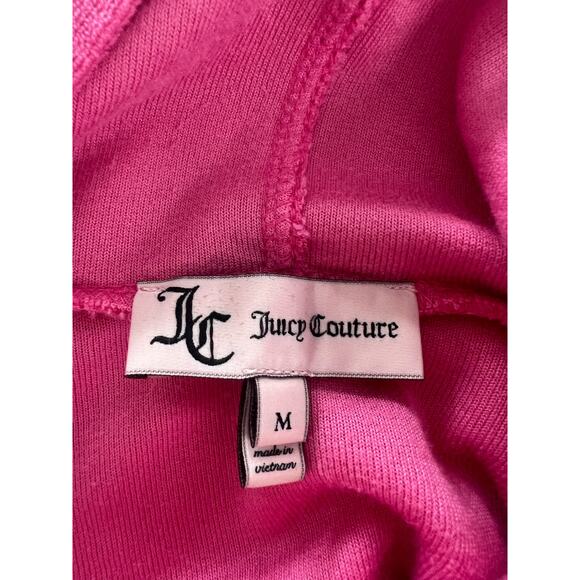 Y2K Juicy Couture Terry Short Sleeve Hoodie. Pink and Mint. Size Medium - Picture 3 of 3